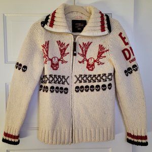 Energie Knit Skull Jacket